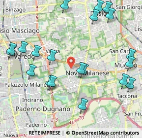 Mappa Piazza Don Carlo Gnocchi, 20834 Nova Milanese MB, Italia (2.5315)