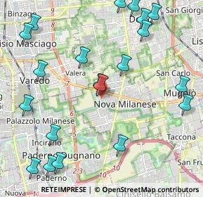 Mappa Piazza Don Carlo Gnocchi, 20834 Nova Milanese MB, Italia (2.6695)