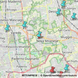 Mappa Via G. Pastore, 20834 Nova Milanese MB, Italia (3.64727)