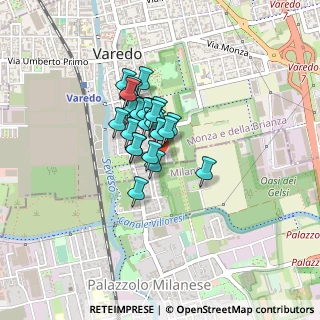 Mappa Via Caravaggio, 20814 Varedo MB, Italia (0.25926)