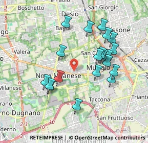 Mappa Via Ugo Foscolo, 20834 Nova Milanese MB, Italia (1.764)