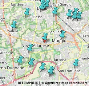 Mappa Via Ugo Foscolo, 20834 Nova Milanese MB, Italia (2.6585)