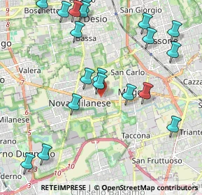 Mappa Via Ugo Foscolo, 20834 Nova Milanese MB, Italia (2.43895)