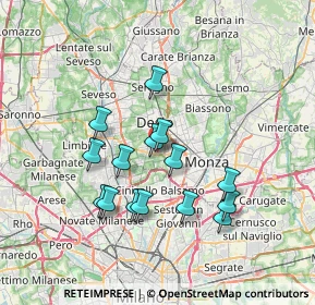 Mappa Via Ugo Foscolo, 20834 Nova Milanese MB, Italia (6.28467)