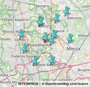 Mappa Via Ugo Foscolo, 20834 Nova Milanese MB, Italia (3.26417)