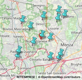 Mappa Via Ugo Foscolo, 20834 Nova Milanese MB, Italia (4.00857)