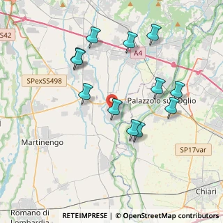 Mappa Via Levate, 24050 Palosco BG, Italia (3.77667)