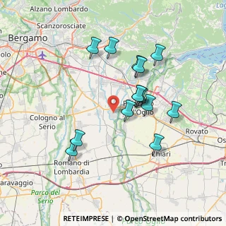 Mappa Via Levate, 24050 Palosco BG, Italia (6.61357)