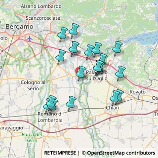 Mappa Via Levate, 24050 Palosco BG, Italia (6.701)