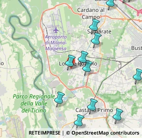 Mappa Via Moncucco, 21015 Lonate Pozzolo VA, Italia (5.25231)