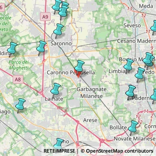 Mappa Via Tagliamento, 21042 Caronno Pertusella VA, Italia (6.645)