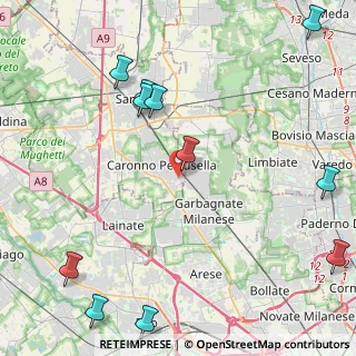 Mappa Via Tagliamento, 21042 Caronno Pertusella VA, Italia (5.84727)