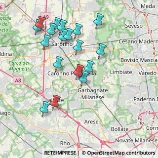 Mappa Via Tagliamento, 21042 Caronno Pertusella VA, Italia (4.07167)