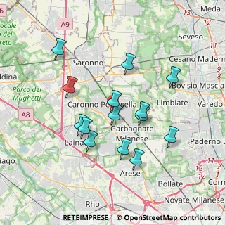 Mappa Via Tagliamento, 21042 Caronno Pertusella VA, Italia (3.30214)