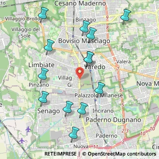 Mappa Corso Milano, 20814 Varedo MB, Italia (2.24462)