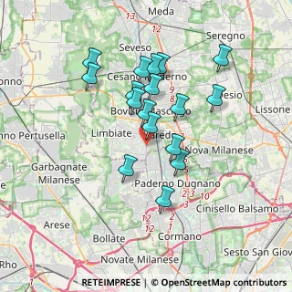 Mappa Corso Milano, 20814 Varedo MB, Italia (3.09471)