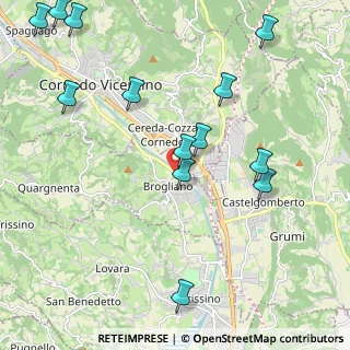 Mappa Viale dello Sport, 36070 Brogliano VI, Italia (2.54462)
