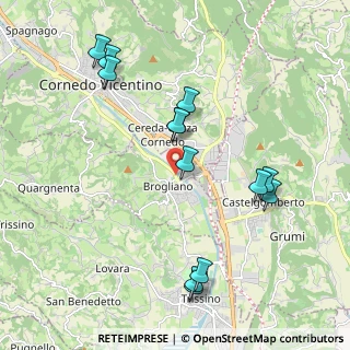 Mappa Viale dello Sport, 36070 Brogliano VI, Italia (2.13692)