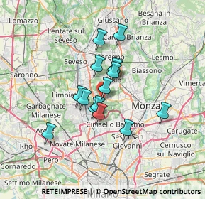 Mappa Via Fratelli Rosselli, 20834 Nova Milanese MB, Italia (4.952)