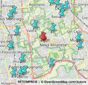 Mappa Via Fratelli Rosselli, 20834 Nova Milanese MB, Italia (2.684)