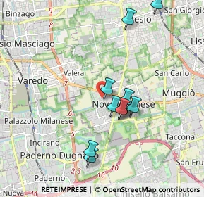 Mappa Via Fratelli Rosselli, 20834 Nova Milanese MB, Italia (1.63455)