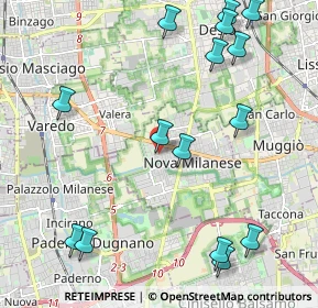 Mappa Via Fratelli Rosselli, 20834 Nova Milanese MB, Italia (2.63467)