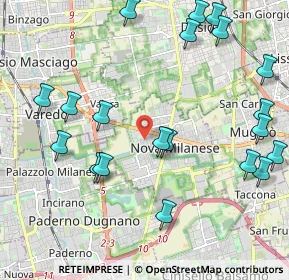Mappa Via Fratelli Rosselli, 20834 Nova Milanese MB, Italia (2.527)
