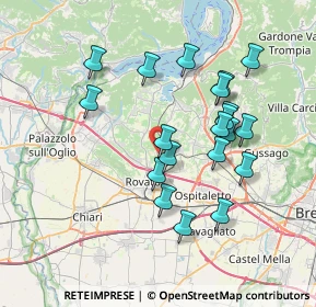 Mappa Via Luogo Nuovo, 25046 Cazzago San Martino BS, Italia (6.841)