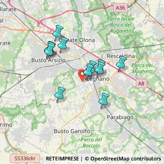 Mappa Via Napoli, 20025 Legnano MI, Italia (3.11667)