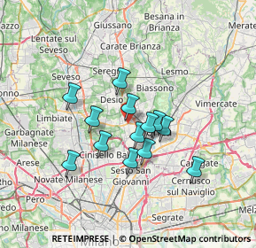 Mappa Via Michelangelo Buonarroti, 20835 Muggiò MB, Italia (5.24462)