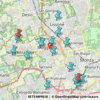 Mappa Via Michelangelo Buonarroti, 20835 Muggiò MB, Italia (2.37235)