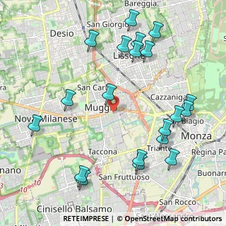 Mappa Via Michelangelo Buonarroti, 20835 Muggiò MB, Italia (2.4575)