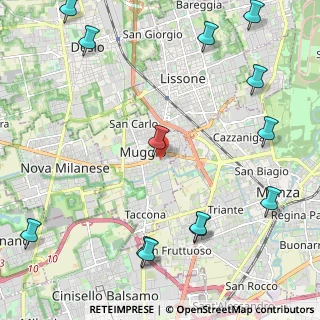 Mappa Via Michelangelo Buonarroti, 20835 Muggiò MB, Italia (3.02308)