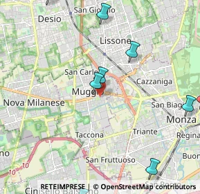 Mappa Via Michelangelo Buonarroti, 20835 Muggiò MB, Italia (3.03182)