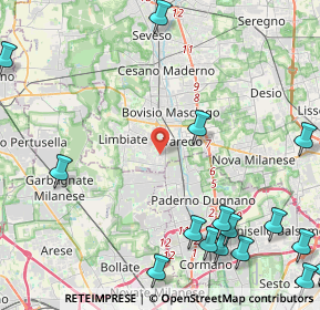 Mappa Via Silvio Pellico, 20812 Limbiate MB, Italia (6.60471)