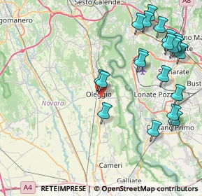 Mappa Via S. Bartolomeo, 28047 Oleggio NO, Italia (9.779)
