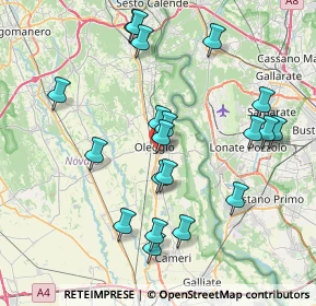 Mappa Via S. Bartolomeo, 28047 Oleggio NO, Italia (7.979)