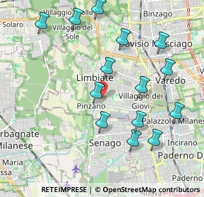 Mappa Rivendita fiori, 20812 Limbiate MB, Italia (2.13214)