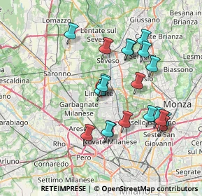 Mappa Rivendita fiori, 20812 Limbiate MB, Italia (6.884)