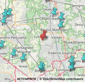 Mappa Rivendita fiori, 20812 Limbiate MB, Italia (6.4135)