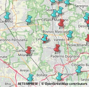 Mappa Rivendita fiori, 20812 Limbiate MB, Italia (5.945)