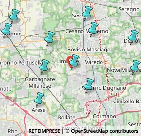 Mappa Rivendita fiori, 20812 Limbiate MB, Italia (5.96714)