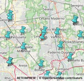 Mappa Rivendita fiori, 20812 Limbiate MB, Italia (5.723)