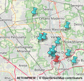 Mappa Rivendita fiori, 20812 Limbiate MB, Italia (3.78091)