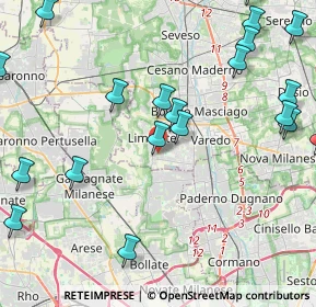 Mappa Rivendita fiori, 20812 Limbiate MB, Italia (5.5735)