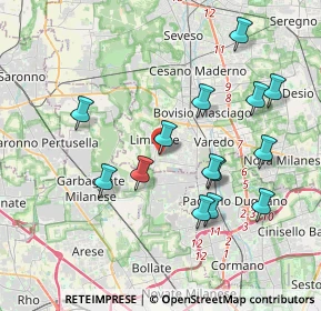 Mappa Rivendita fiori, 20812 Limbiate MB, Italia (3.80643)