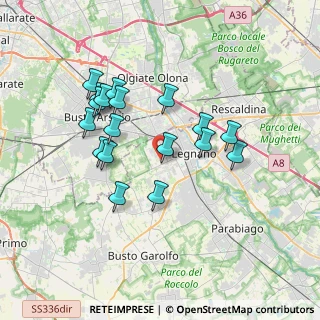 Mappa Via Salmoiraghi, 20025 Legnano MI, Italia (3.29389)