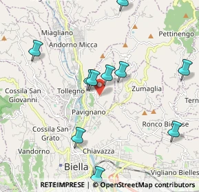 Mappa Strada Cantone Ostocco, 13818 Tollegno BI, Italia (2.5075)