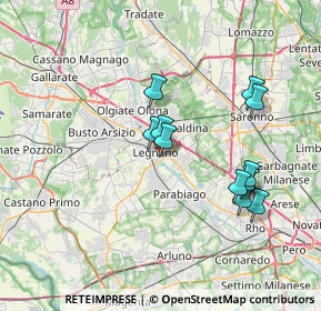Mappa Via Monte Nevoso, 20025 Legnano MI, Italia (6.56909)