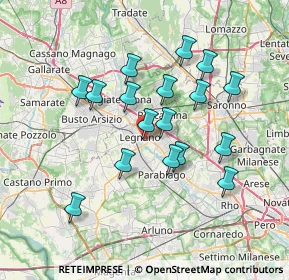 Mappa Via Monte Nevoso, 20025 Legnano MI, Italia (6.39176)